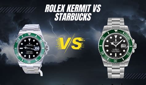 rolex kermit or starbucks|rolex starbucks bezel colors.